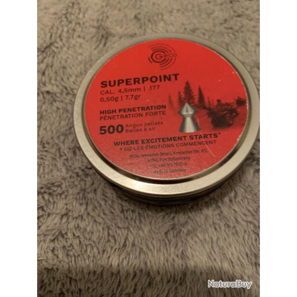 1 boite de 500 plomb Gecocalibre 4.5