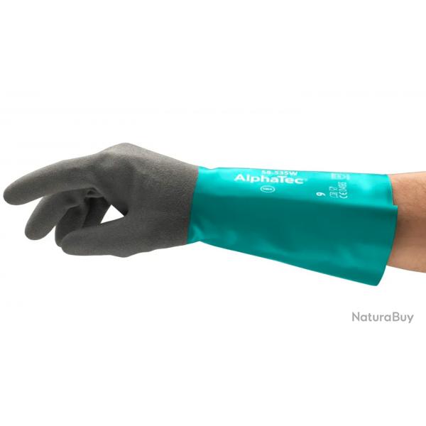 Gants de protection nitrile AlphaTec avec grip