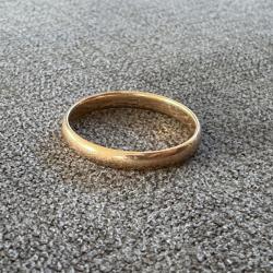 Anneau or rose 18 carats - taille 56 - bague - alliance