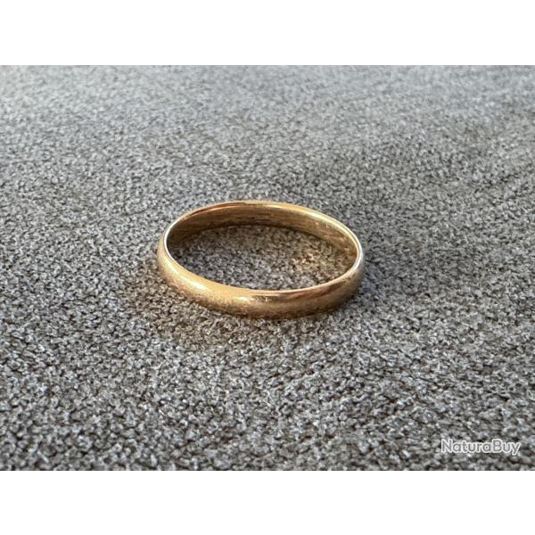 Anneau or rose 18 carats - taille 56 - bague - alliance