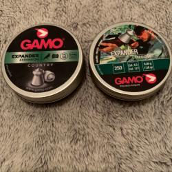 lot 2 boites de plombs Gamo calibre 4.5