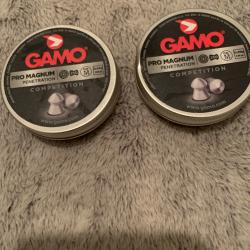 lot 2 boites de plombs pro magnum  Gamo calibre 4.5