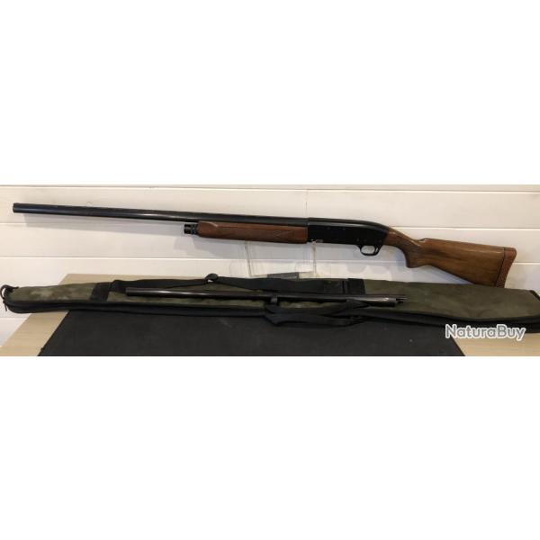 Fusil semi-auto ManuFrance Perfex Magnum calibre 12/76 canon de 76cm + canon 12/70 66cm