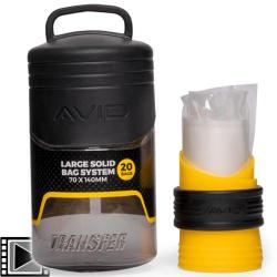 Kit Sac PVA Avid Carp Transfer Solid Bag System Loader Small
