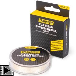 Kit Filet PVA Avid Carp Transfer PVA Mesh System 7m (recharge Seule) 35mm