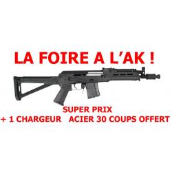 FOIRE A L'AK ! CARABINE WBP AK MINI JACK x MAGPUL MOE BLACK SERIES CAL.7.62x39 - CATEGORIE B