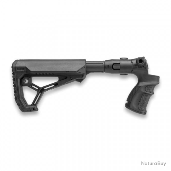 Crosse rétractable pliante FAB Defense AGMF 500 FK pour Mossberg 500/590 et Maverick 89 - Noir