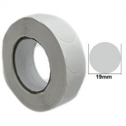Gommettes blanches X 1000 19mm