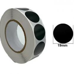 Gommettes Noires  X 1000 19mm