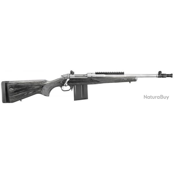 RUGER KM77 SCOUT Gunsite INOX avec cache flamme cal 308w
