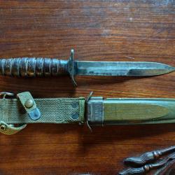 Couteau USM3 camillus ww2 original d'époque 2 goupilles.