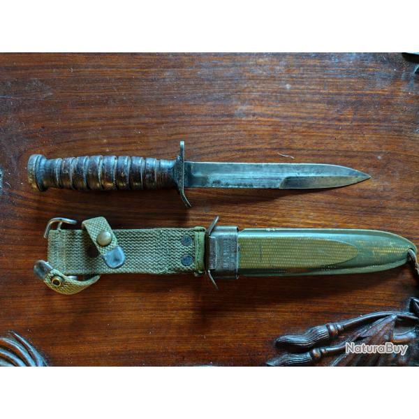 Couteau USM3 camillus ww2 original d'poque 2 goupilles.