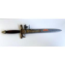 Reproduction Pistolet-Poignard France XVIIIe Siècle Colonial Pirate Dague Silex