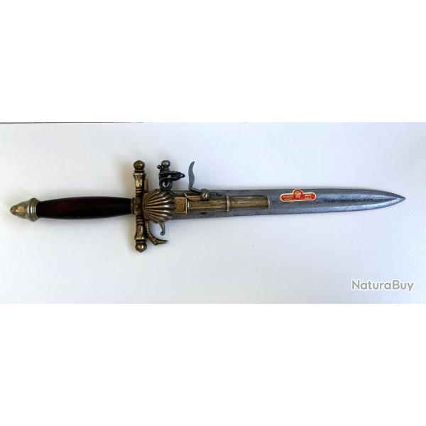 Reproduction Pistolet-Poignard France XVIIIe Sicle Colonial Pirate Dague Silex