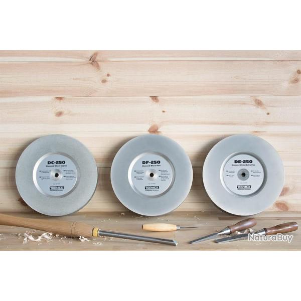 Tormek Meules Diamantes DF-250, DE-250 et DC-250 - Fine, Extra Fine et Grossire"