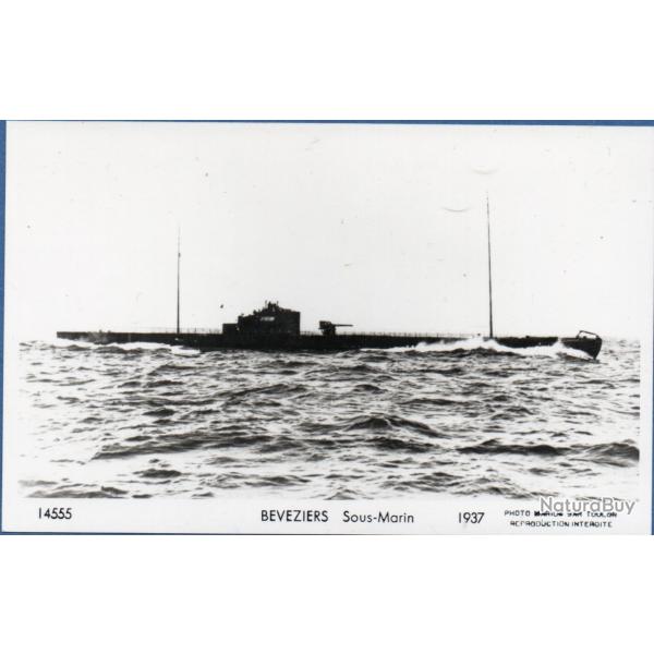 CPA - Marine de Guerre - Sous - Marin " BEVEZIERS" 1937 -N4089