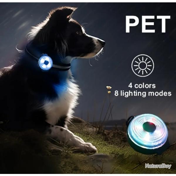 Lampe pour collier canin x2