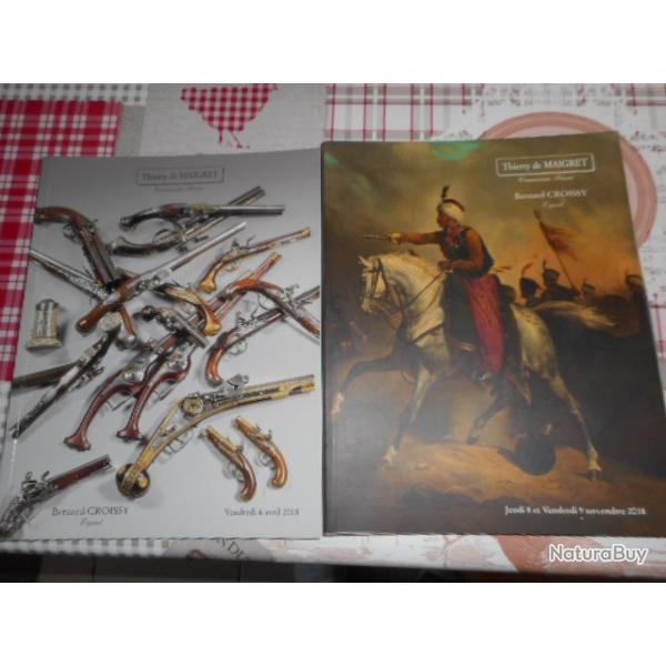Deux catalogues de vente anne 2018 expert Bernard Croissy  commissaire Thierry de Maigret