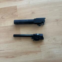 Canon externe glock 45 VFC + canon interne et bloc hop up