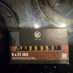 15 balles RWS calibre 8x57 jrs