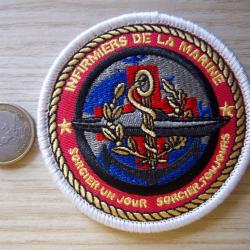 écusson militaire infirmier marine sous marin insigne collection