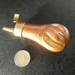 Poire à poudre noire en cuivre Baby Calibre 31