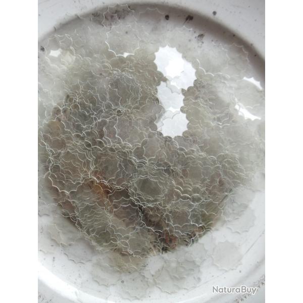 Lot de 100 rondelles plastique " micas " en calibre 16.