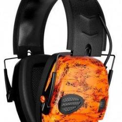 Casque anti-bruit électronique orange ProHunt VERNEY CARRON