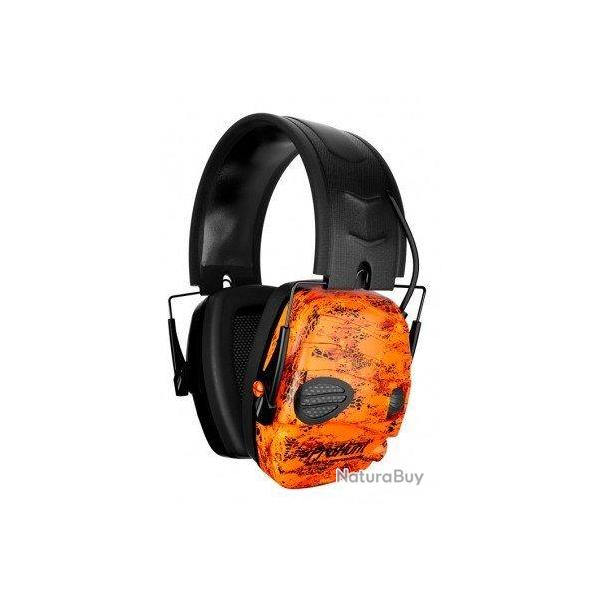Casque anti-bruit lectronique orange ProHunt VERNEY CARRON