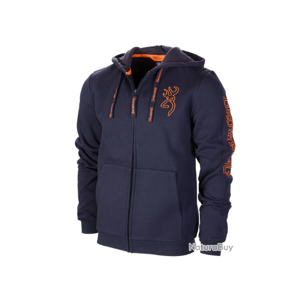 Sweat zippé Snapshot Bleu marine BROWNING