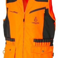 Gilet de chasse anti-ronce orange TREELAND-XXL