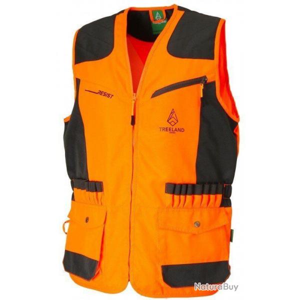 Gilet de chasse anti-ronce orange TREELAND-XXL