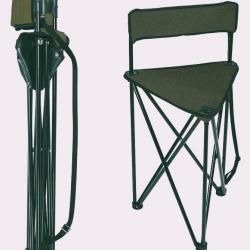 Siège pliant avec dossier vert