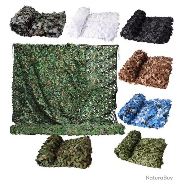 Filet de camouflage  - Plusieurs coloris au choix - (3 mètres x 6 mètres)