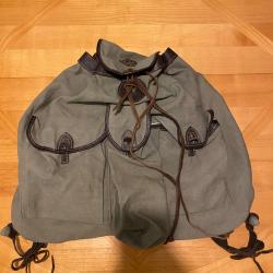 Sac de chasse tissus et cuir