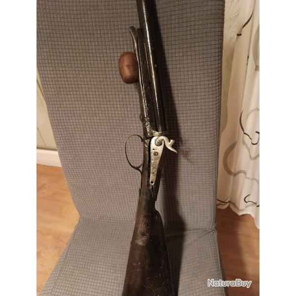 fusil  chien  broches