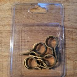 Lot de 4 bagues laiton pour oie diamètre 16 mm