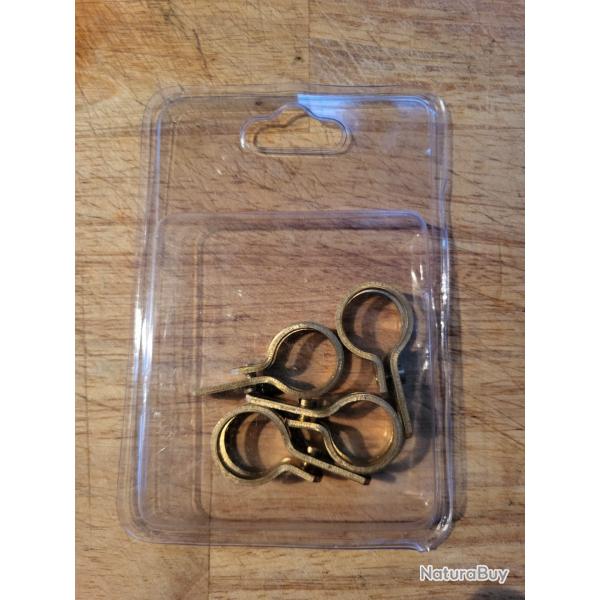 Lot de 4 bagues laiton pour oie diamètre 16 mm