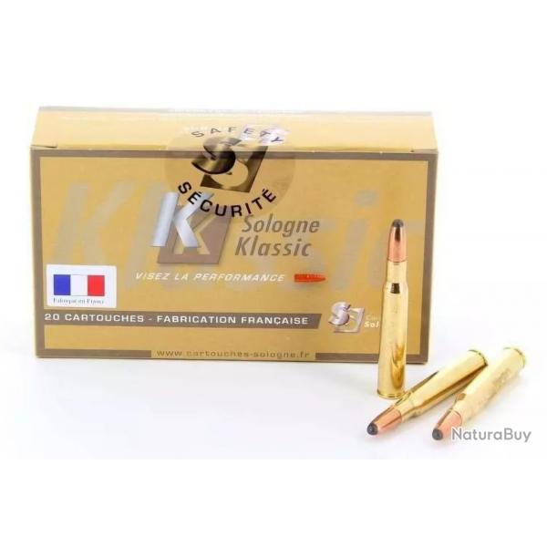 20 munitions Sologne Klassic subsonique calibre 7x64 139gr. 9g