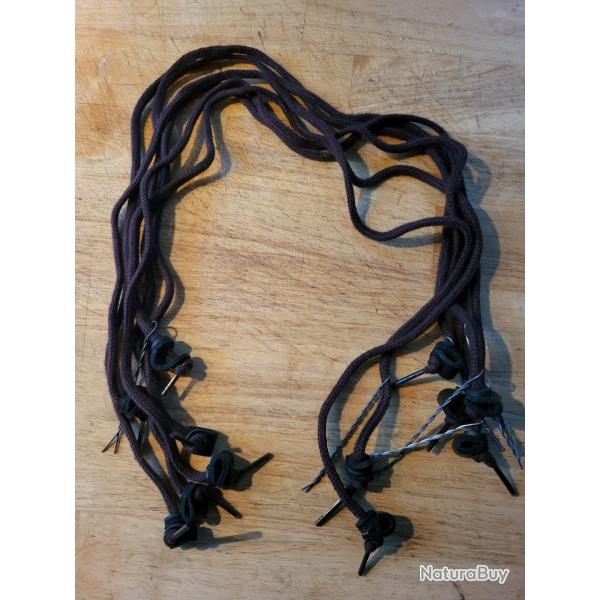 Lot de 6 lacets palombe pigeon