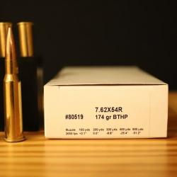 Munitions Hornady 7,62x54 R, 174 gr BTBP