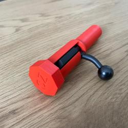 CZ 457 - Étui / Protège verrou avec bouchon - ROUGE