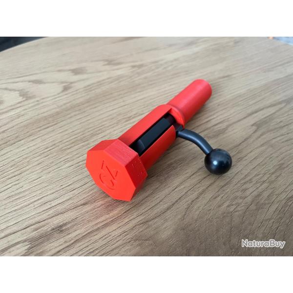 CZ 457 - Étui / Protège verrou avec bouchon - ROUGE