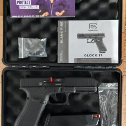 9mm PAK GLOCK 17 gen 5 + malette + lance fusée + 2 écouvillons de nettoyage