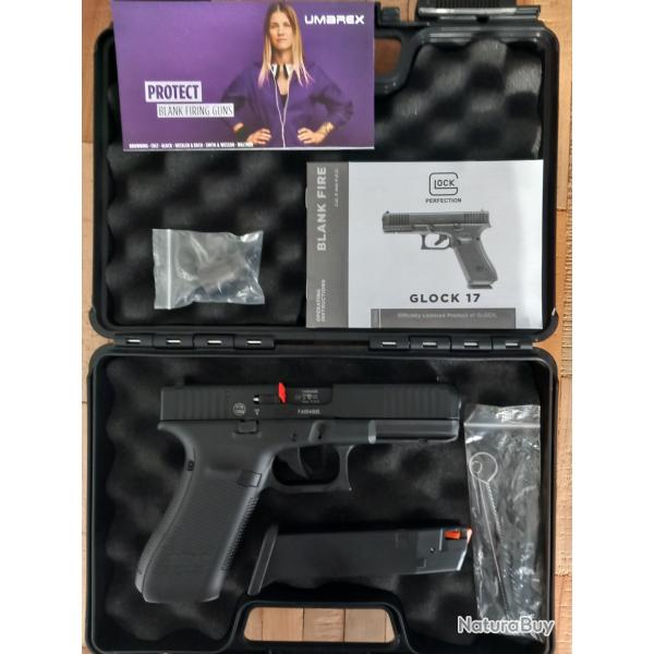 9mm PAK GLOCK 17 gen 5 + malette + lance fuse + 2 couvillons de nettoyage