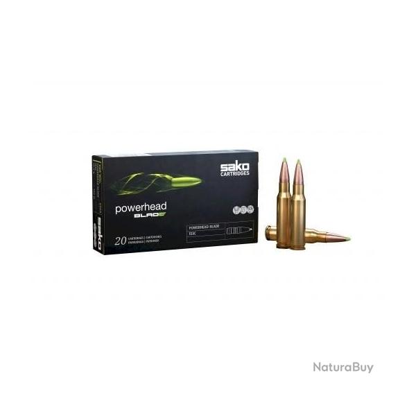 BALLES SAKO POWERHEAD BLADE 175GR , CALIBRE: 30-06. Lot de 2 boites de 20 cartouches.