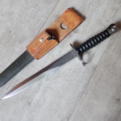 V 346728 Baïonnette Suisse FASS 57 + PF cuir