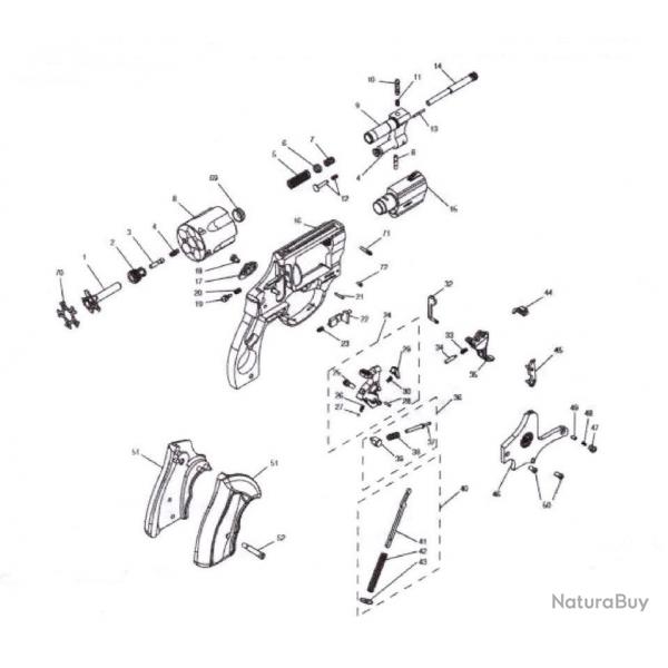 PICE TAURUS MOD. 689 - VERROU