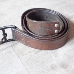 1967 Ceinturon, ceinture pour étui pistolet Suisse / porte fourreau baionnette Rubin Schmidt.