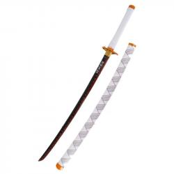 KATANA LAME ACIER TRANCHANT MANGA BLANC